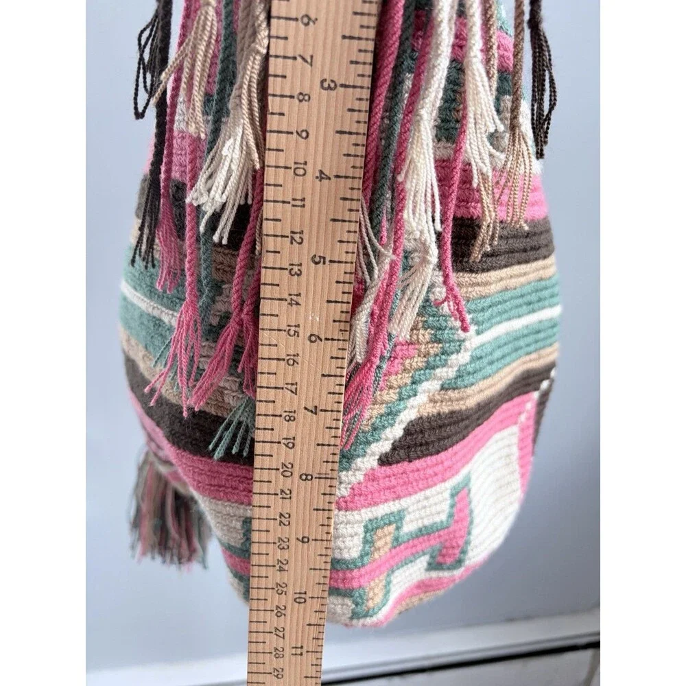 WAYUU Colombian Handmade Mochila Crossbody Bag One of a Kind Boho